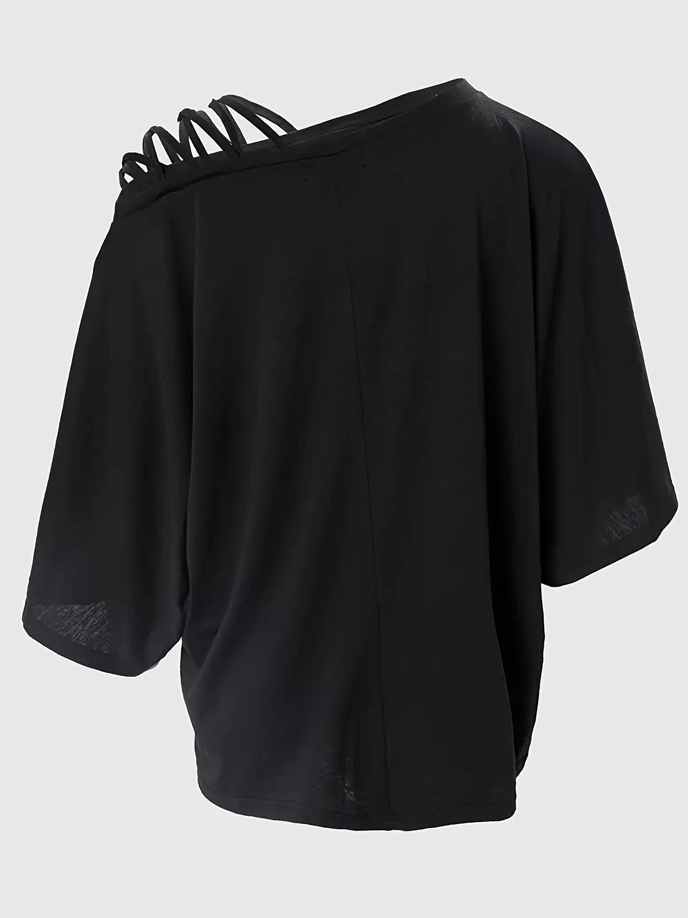 Camiseta fria com detalhe cruzado nas costas - Femmes